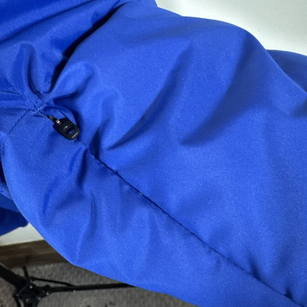 Banana Republic Blue Performance DOWN Puffer Coat L Backpack Strap